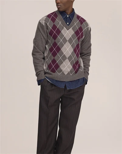 NN.07 - Otto V-Neck 60070 Sweater - Winetasting 